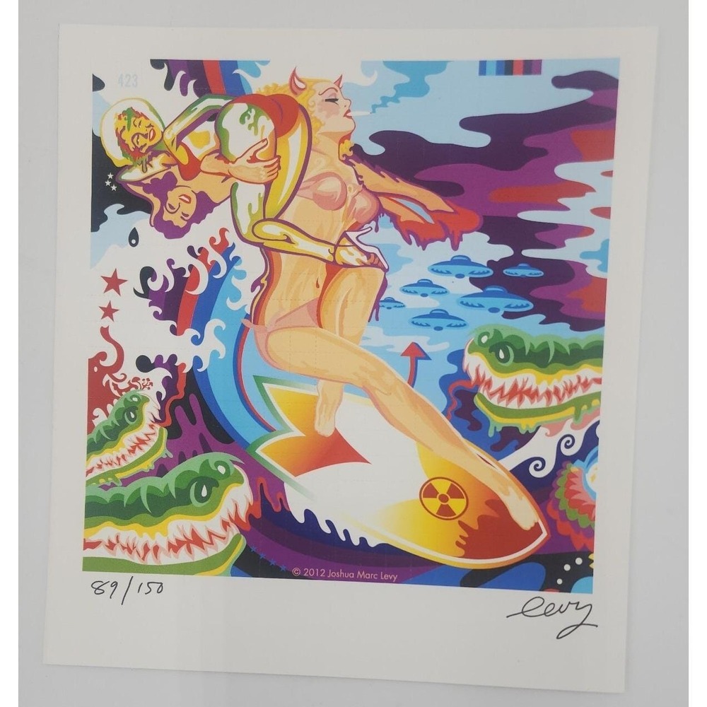 Josh Levy 2012 Signed‎ Blotter Art Print Limited Edition Art